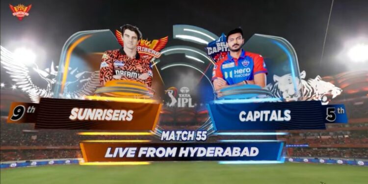 IPL 2025 55th Match Sunrisers Hyderabad vs Delhi Capitals